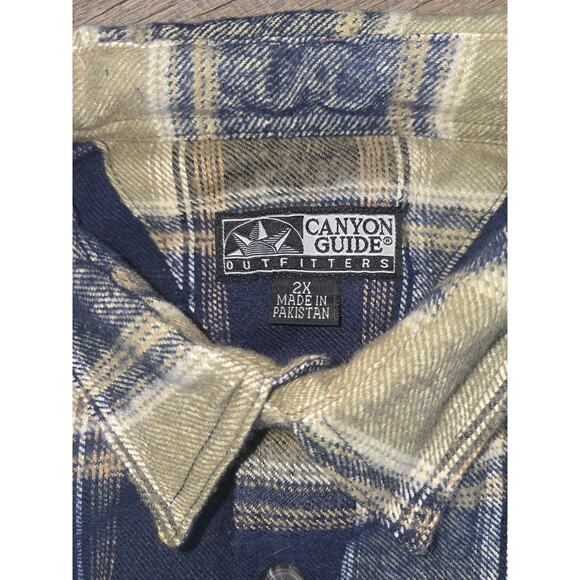 NWT Men's Canyon Guide Outfitters Flannel Shirt Size 2XL - Picture 2 of 5